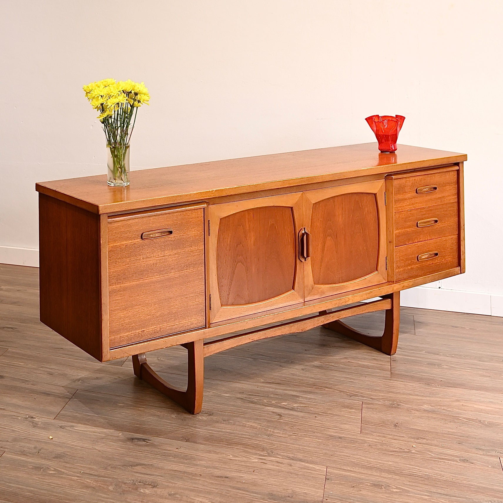 Mid Century Teak Sideboard Buffet Cabinet by Jentique
