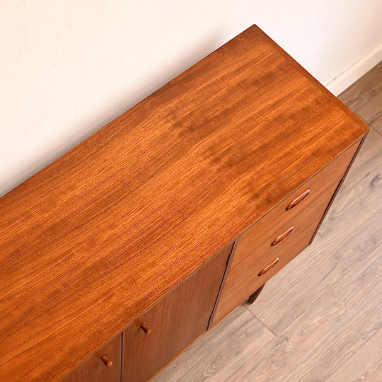 Mid Century Teak Sideboard LP Buffet Cabinet by Chiswell