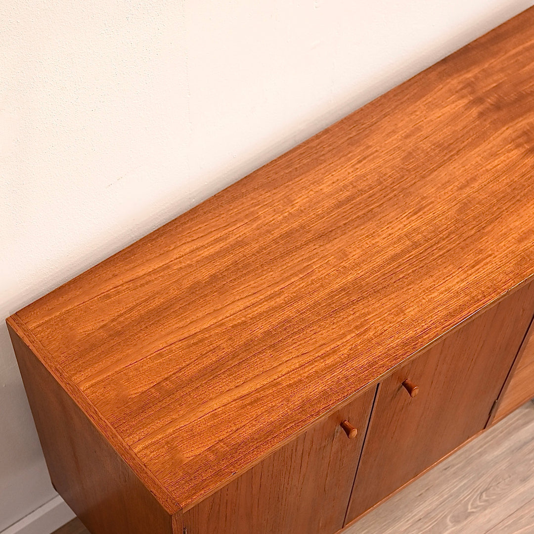 Mid Century Teak Sideboard LP Buffet Cabinet by Chiswell