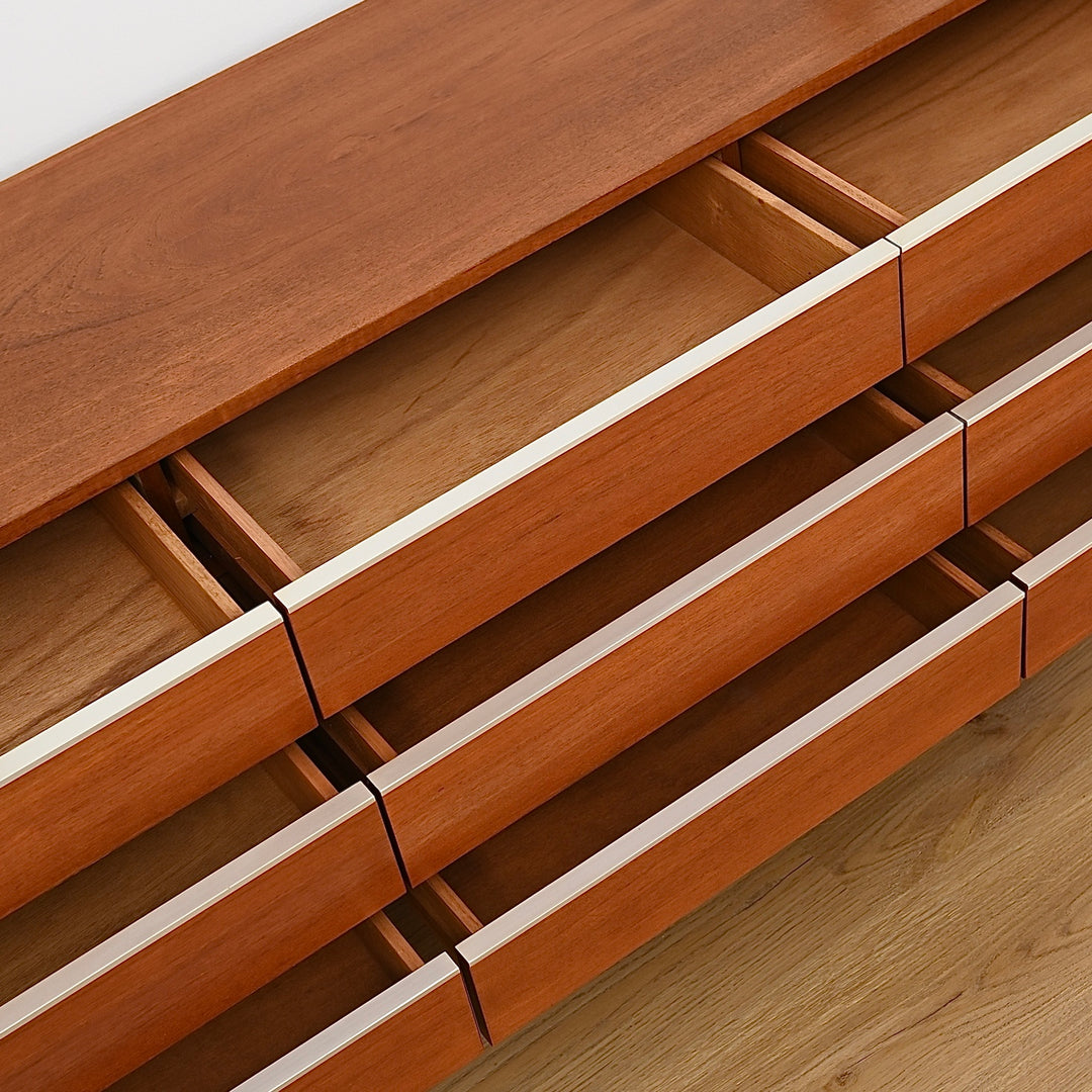 Mid Century Teak “Fleredo” Dresser Drawers by Fler