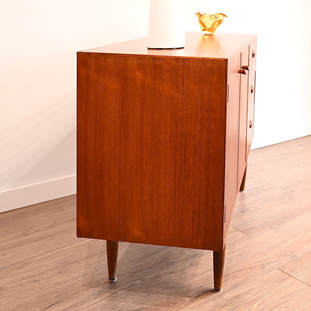 Mid Century Teak Sideboard LP Buffet Cabinet by Chiswell