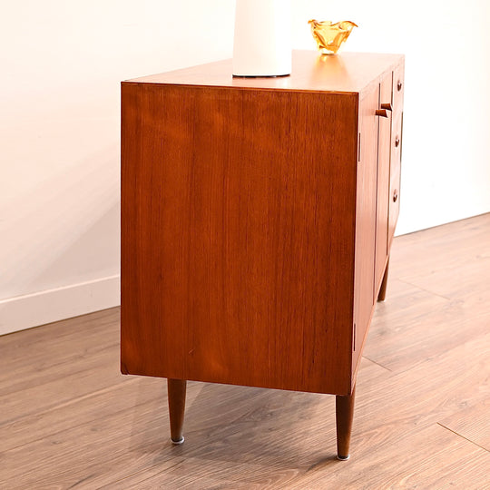 Mid Century Teak Sideboard LP Buffet Cabinet by Chiswell