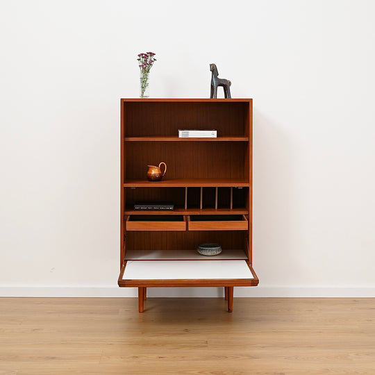Mid Century Teak Sideboard Buffet Bar Cabinet by Chiswell