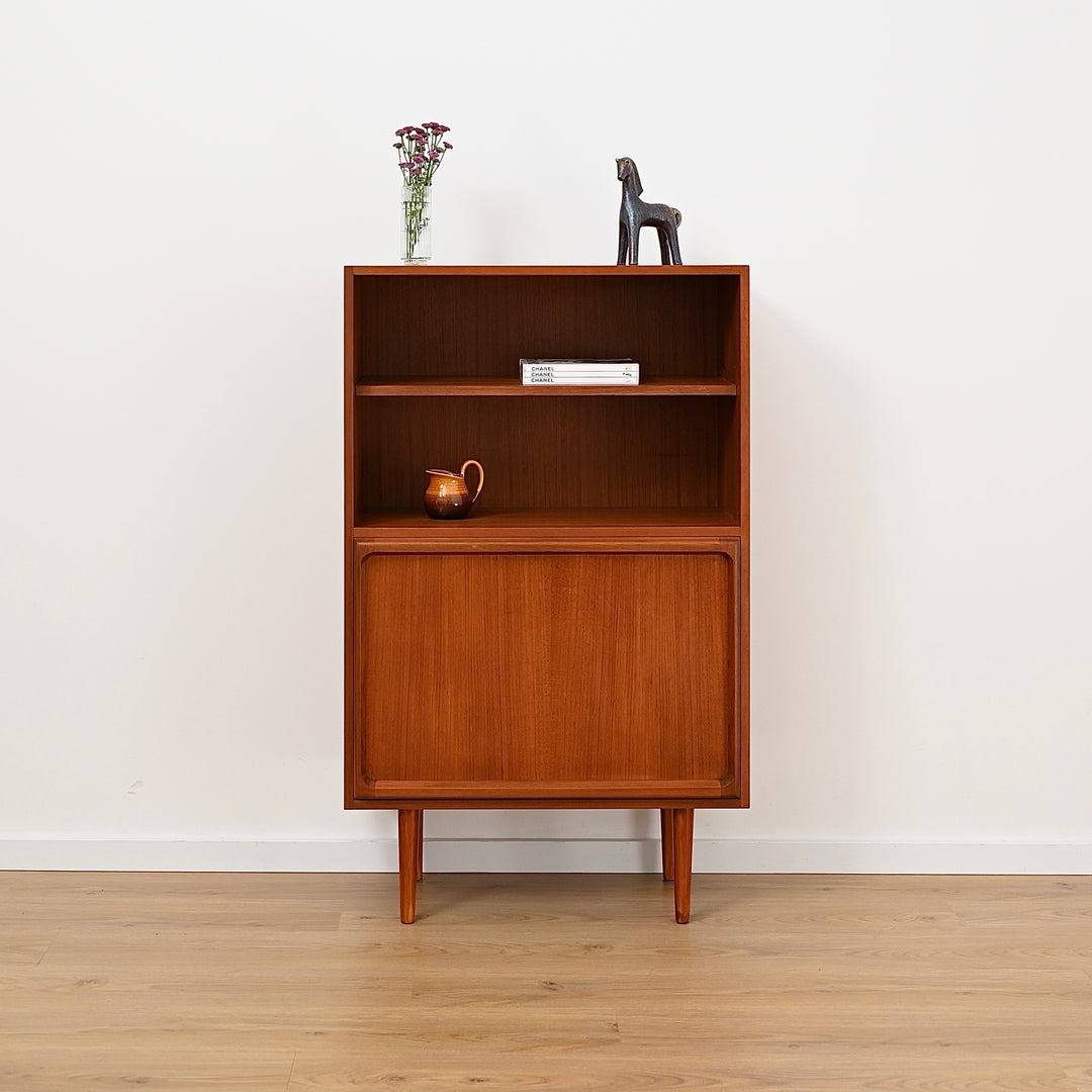 Mid Century Teak Sideboard Buffet Bar Cabinet by Chiswell