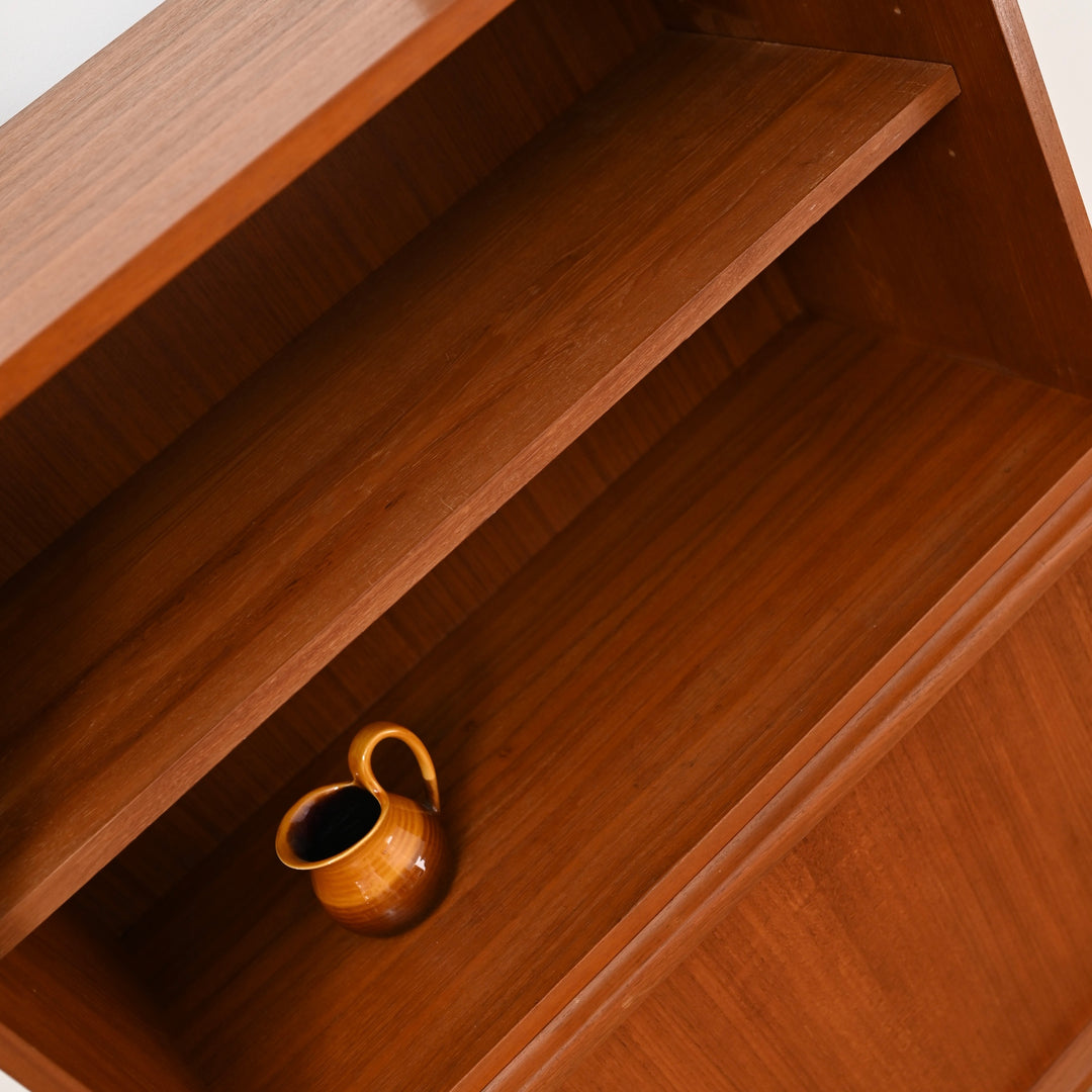 Mid Century Teak Sideboard Buffet Bar Cabinet by Chiswell