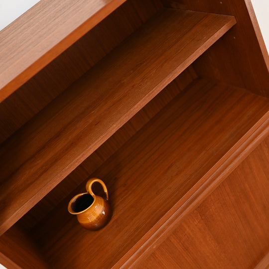 Mid Century Teak Sideboard Buffet Bar Cabinet by Chiswell