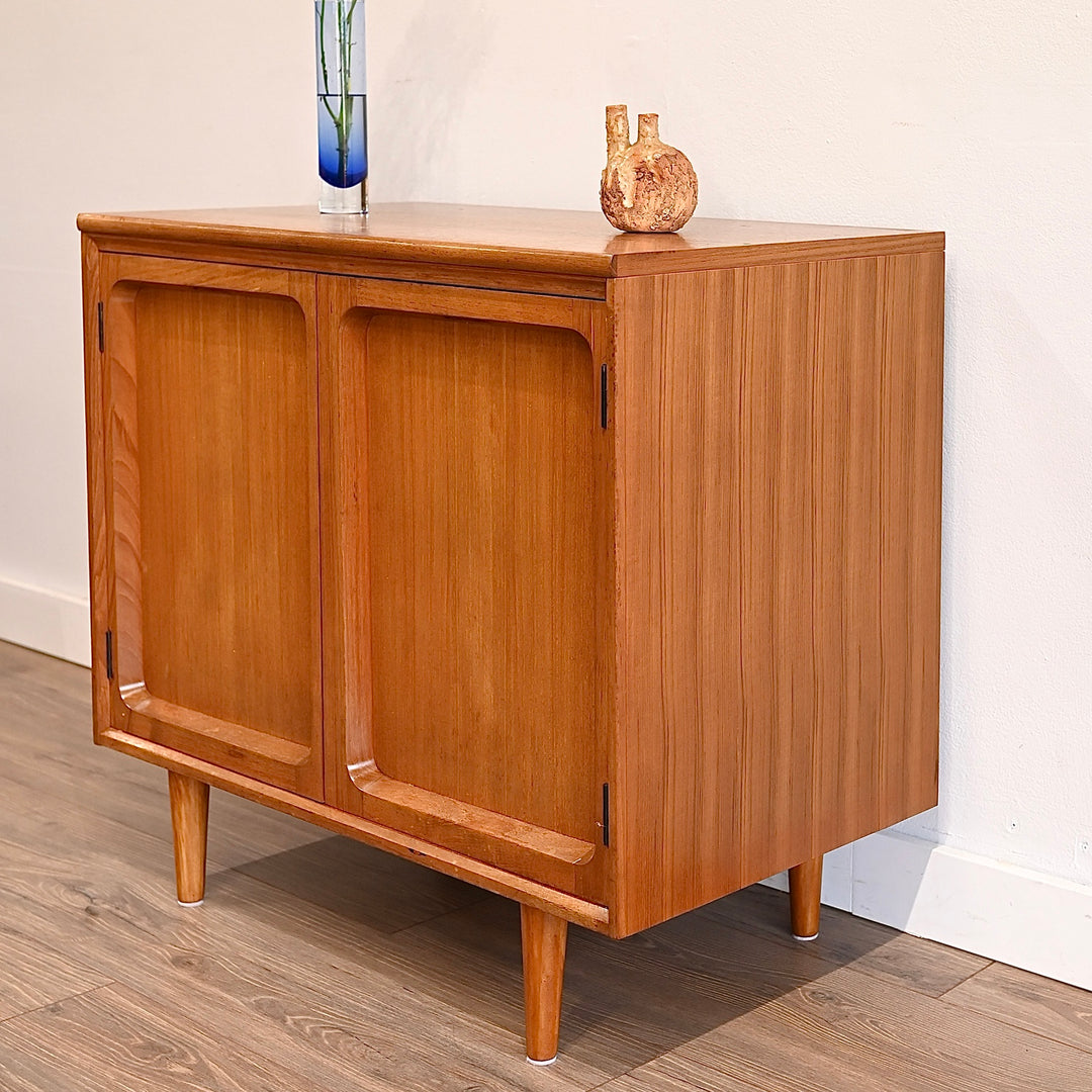 Mid Century Teak Sideboard LP Record Cabinet by Chiswell