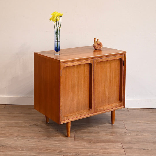 Mid Century Teak Sideboard LP Record Cabinet by Chiswell