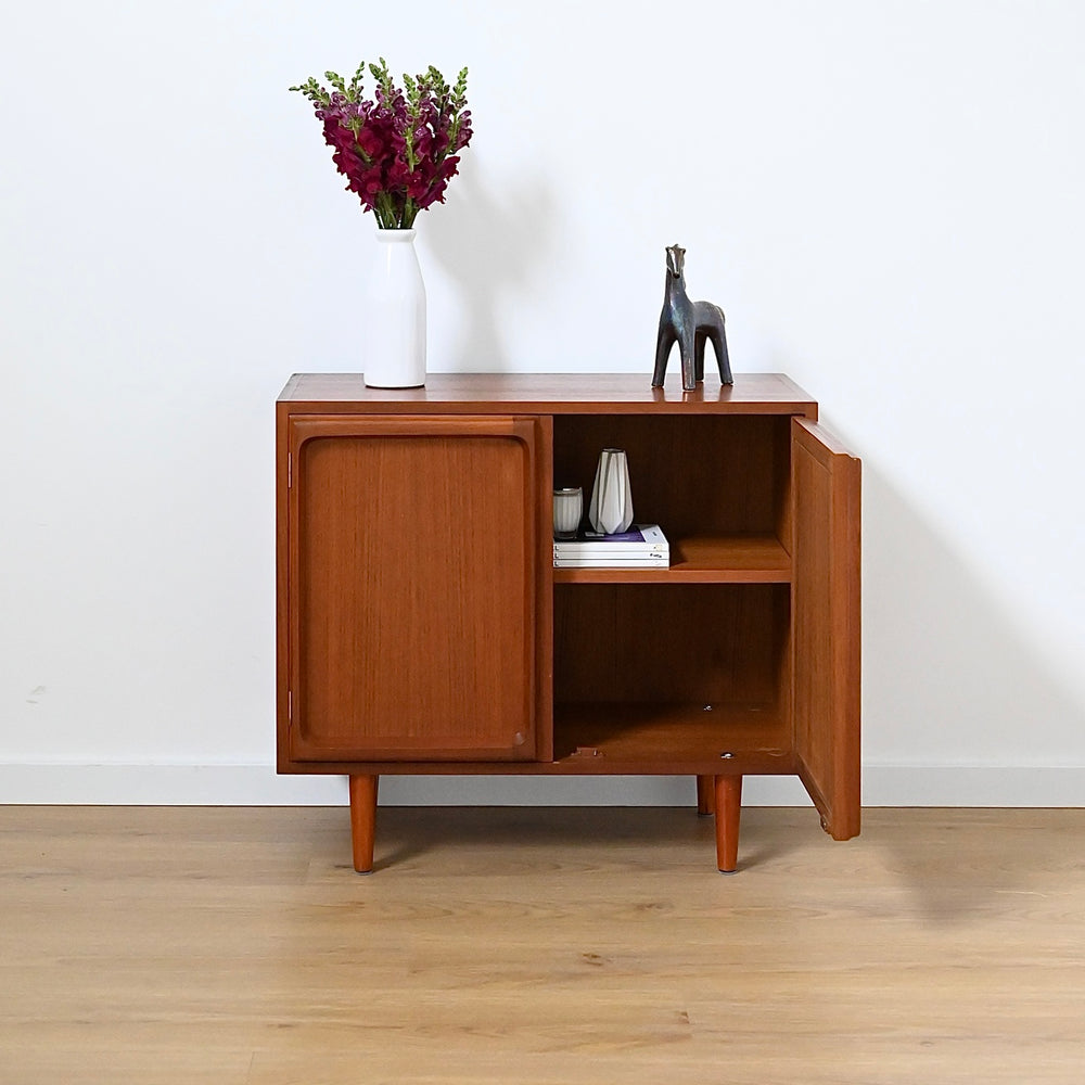 Mid Century Teak Sideboard LP Record Cabinet by Chiswell