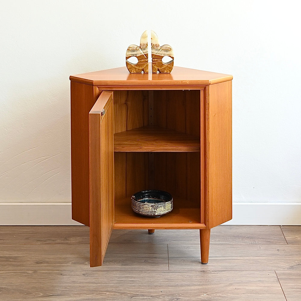 Mid Century Teak Sideboard Corner Cabinet by Chiswell