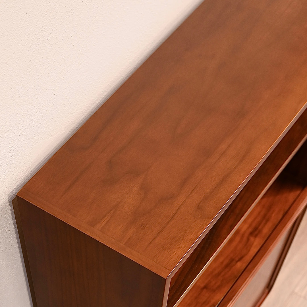 Parker Mid Century Walnut Sideboard Bookshelf Hall Cabinet