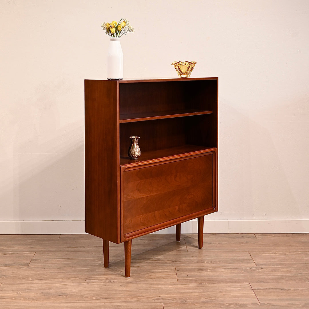 Parker Mid Century Walnut Sideboard Bookshelf Hall Cabinet