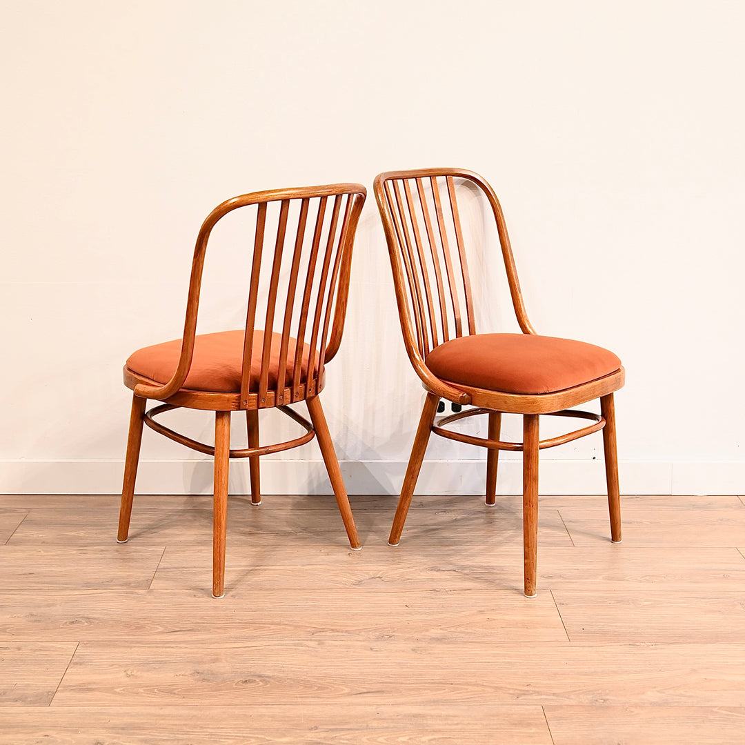 8x Mid Century Bentwood Dining Chairs by Ligna