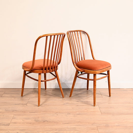 8x Mid Century Bentwood Dining Chairs by Ligna