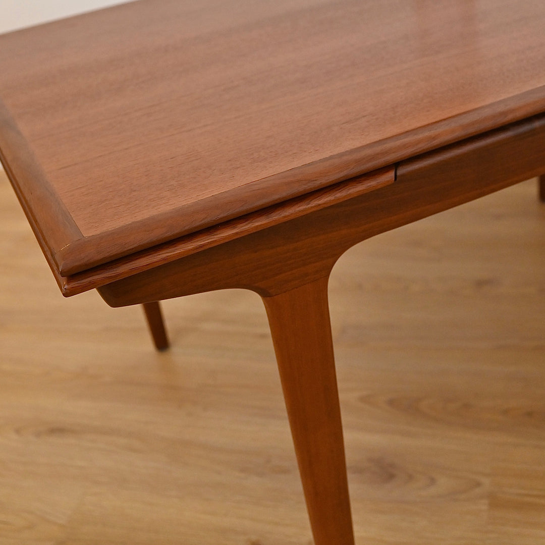 Mid Century Teak Extension Dining Table by John Grimes - Refinished