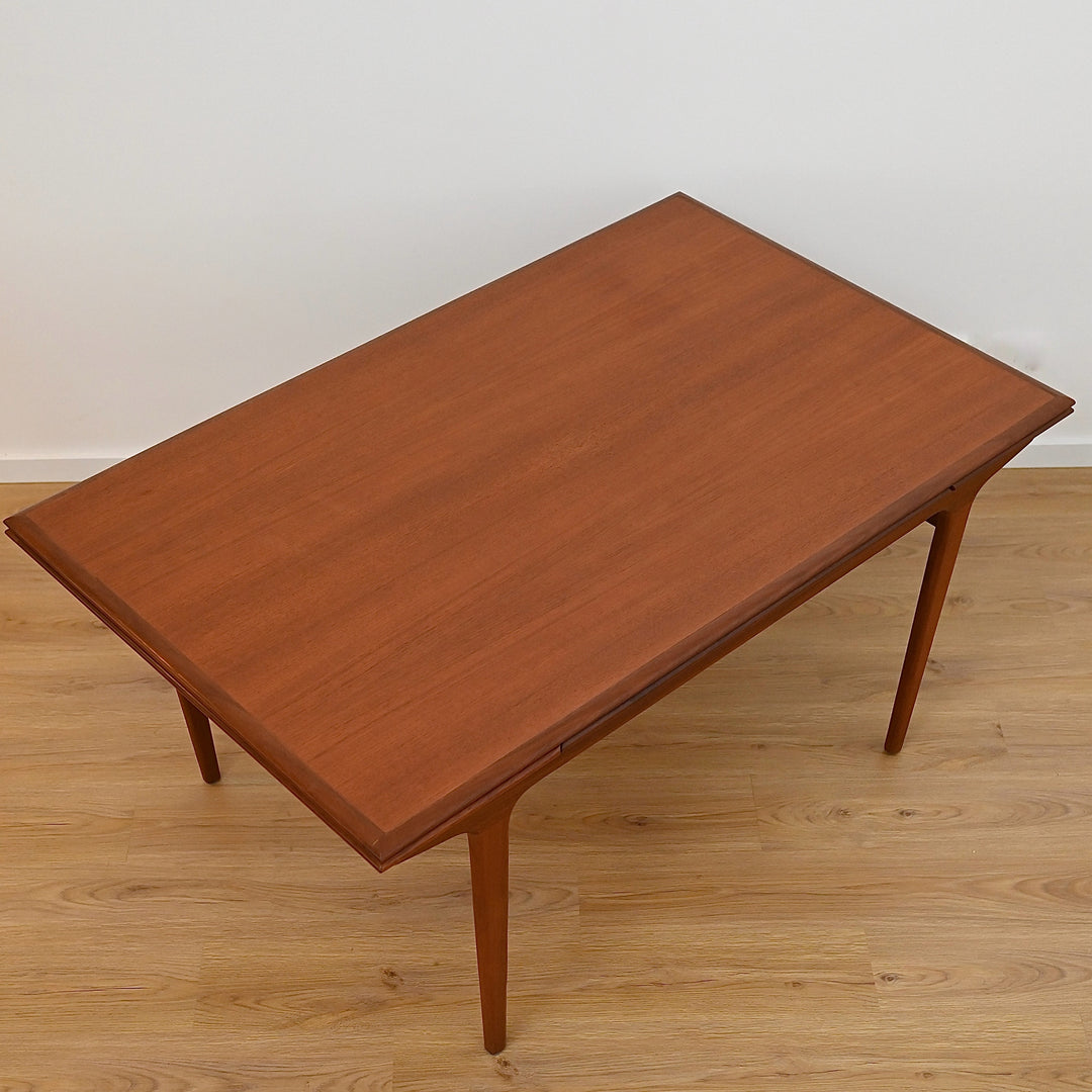 Mid Century Teak Extension Dining Table by John Grimes - Refinished