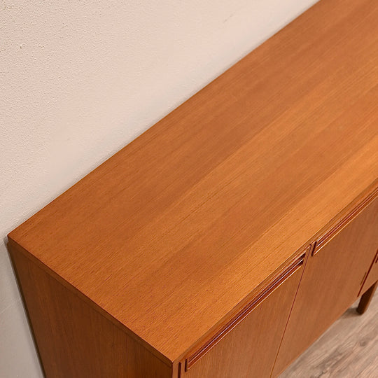 Mid Century Teak Sideboard LP Buffet Cabinet by Wrightbilt