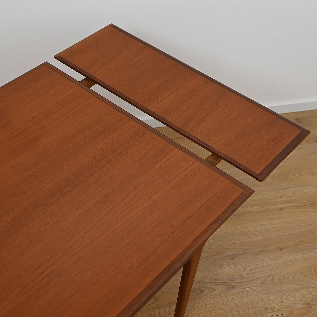 Mid Century Teak Extension Dining Table by John Grimes - Refinished