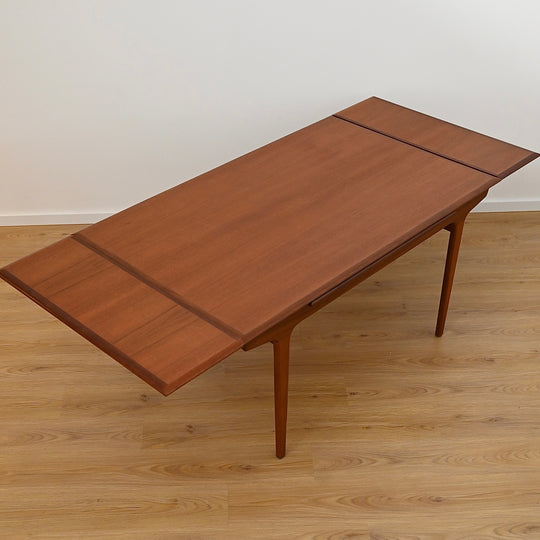 Mid Century Teak Extension Dining Table by John Grimes - Refinished