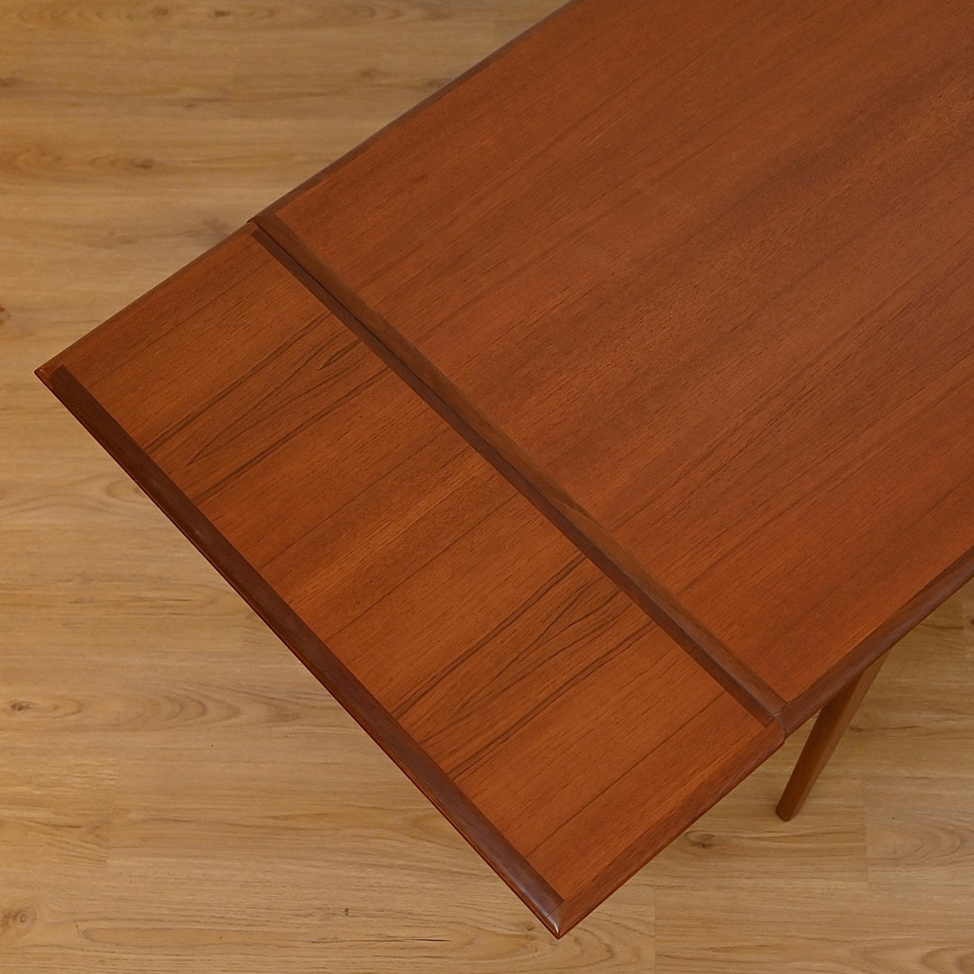 Mid Century Teak Extension Dining Table by John Grimes - Refinished