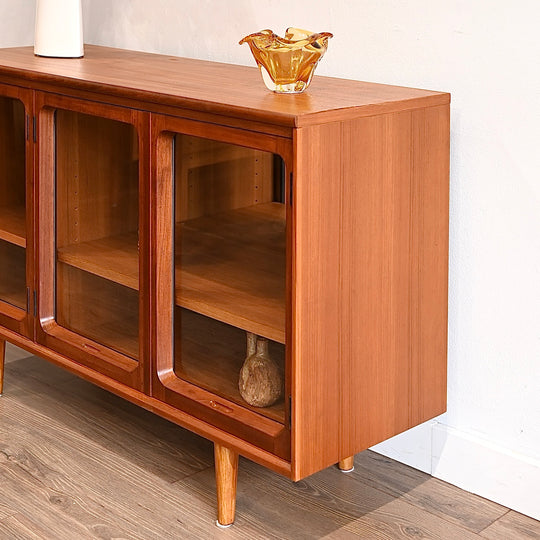 Mid Century Teak Sideboard Display Cabinet by Chiswell