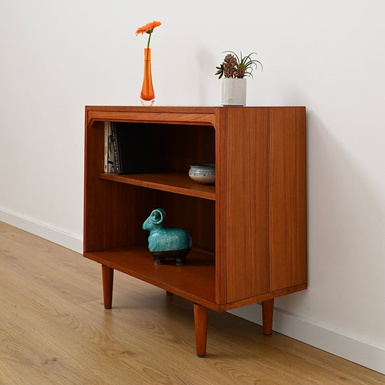 Mid Century Teak Sideboard LP Record Bookcase by Chiswell