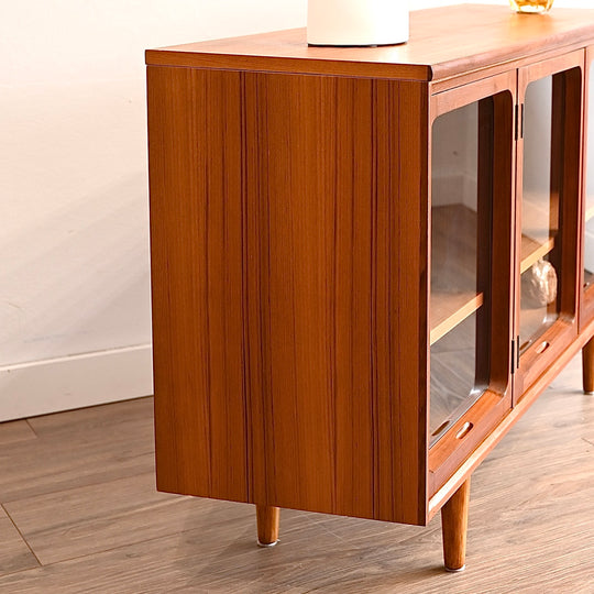 Mid Century Teak Sideboard Display Cabinet by Chiswell