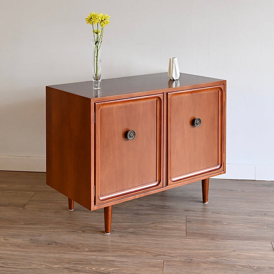 Parker Mid Century Walnut Sideboard LP Record Cabinet