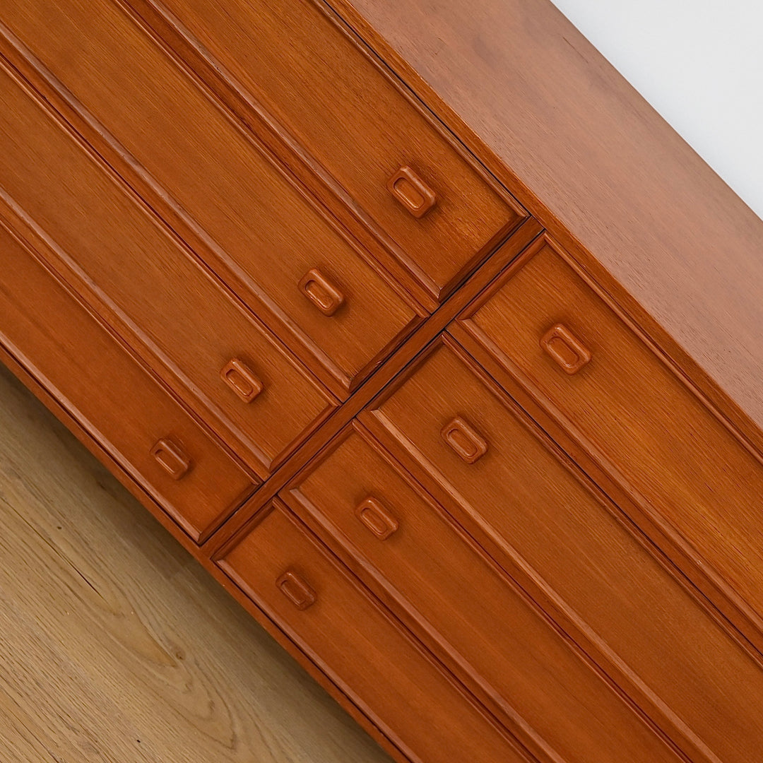 Parker Mid Century Teak Dresser Sideboard Drawers