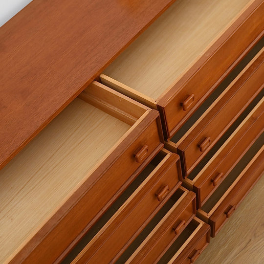 Parker Mid Century Teak Dresser Sideboard Drawers
