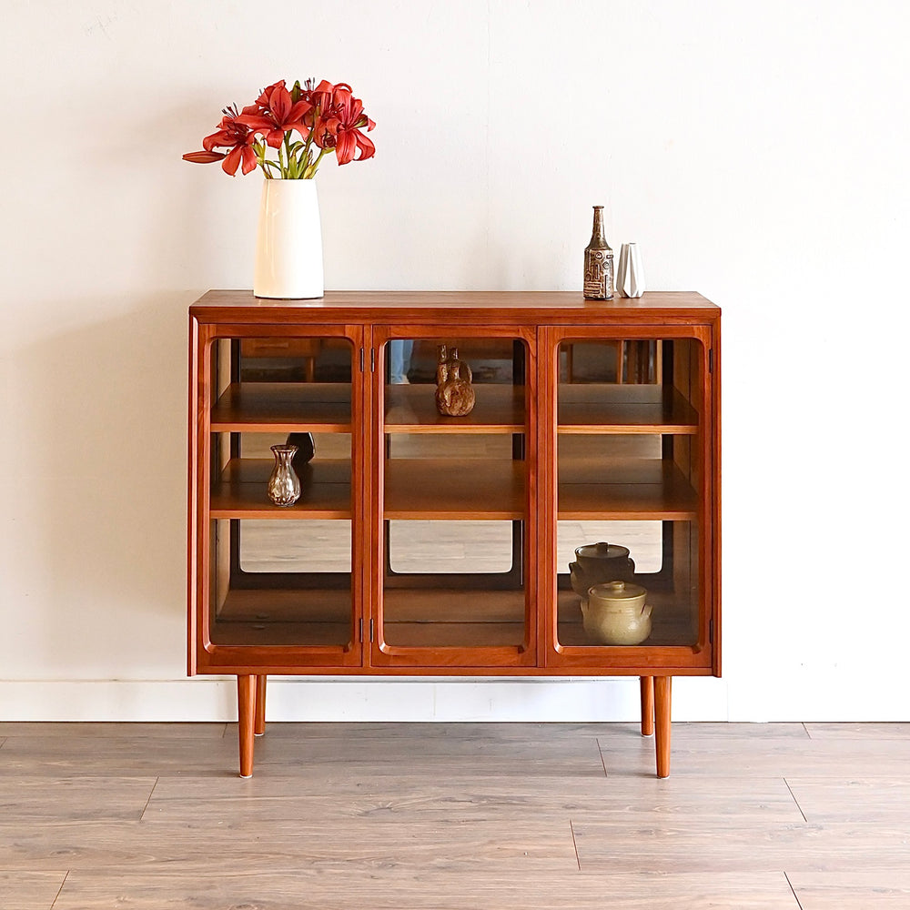 Mid Century Teak Sideboard Display Cabinet by Chiswell