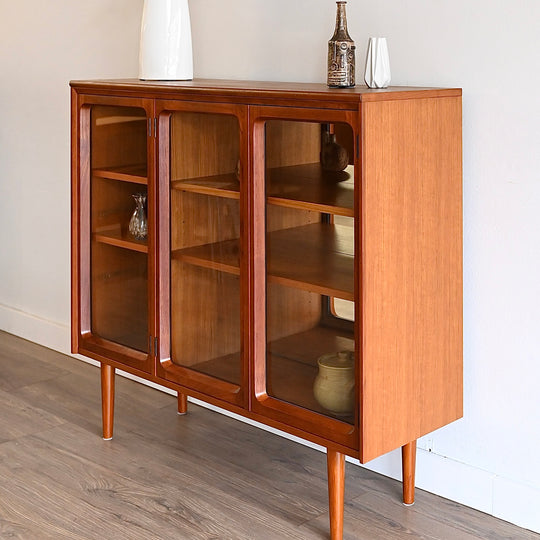 Mid Century Teak Sideboard Display Cabinet by Chiswell