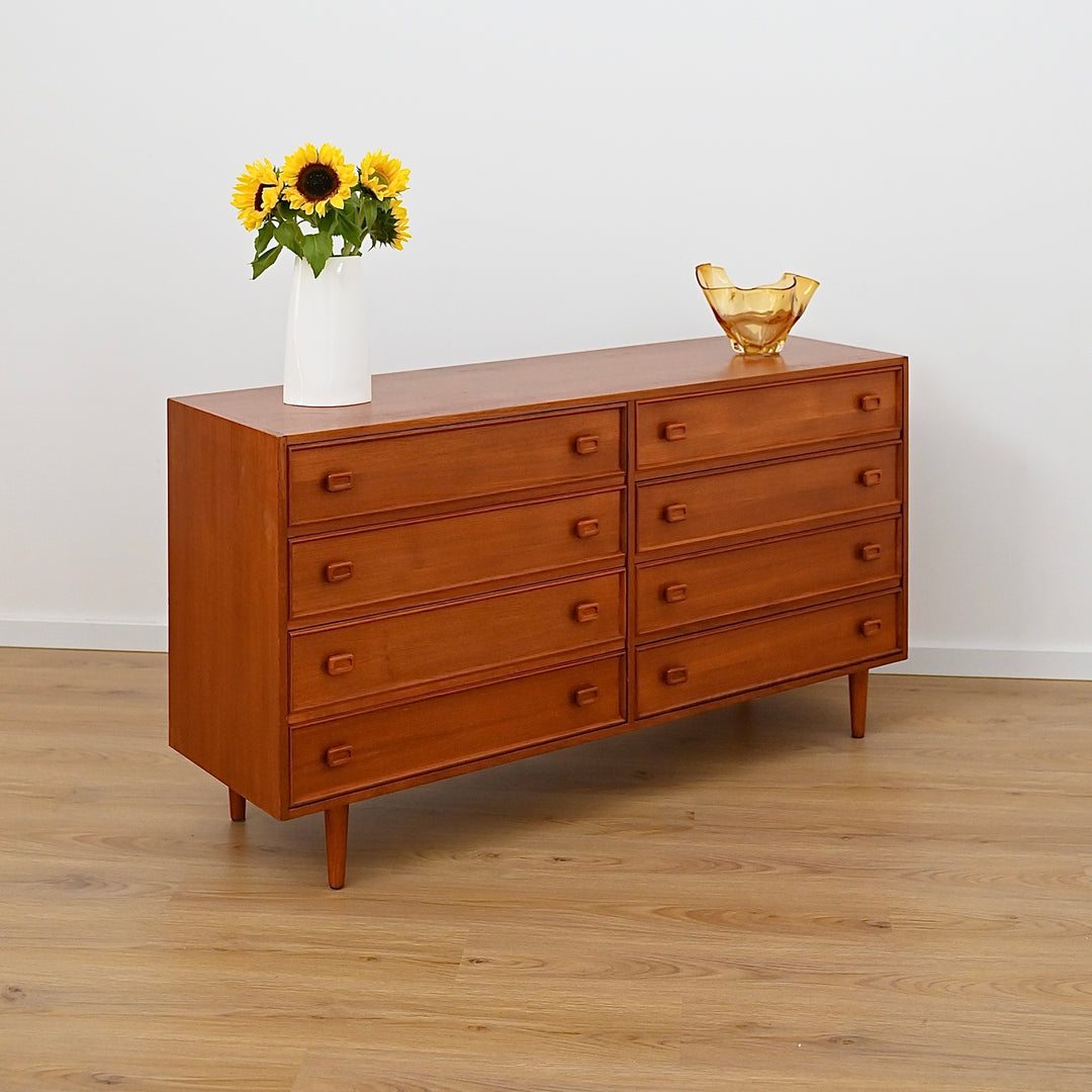 Parker Mid Century Teak Dresser Sideboard Drawers
