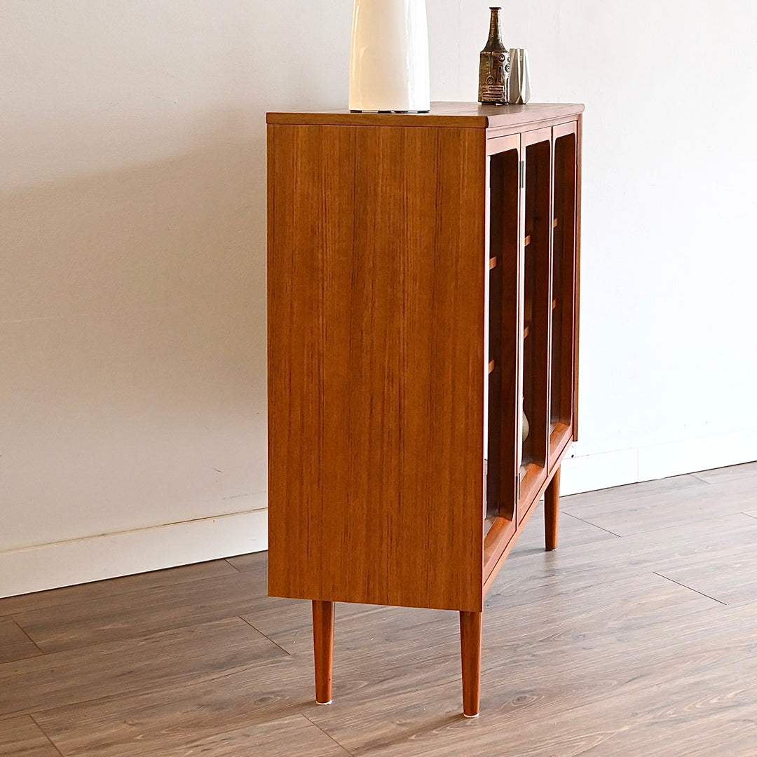 Mid Century Teak Sideboard Display Cabinet by Chiswell