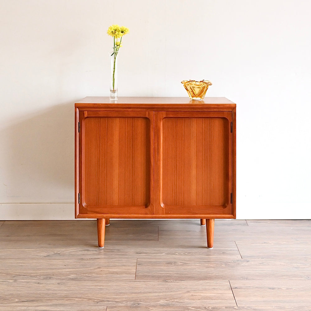 Mid Century Teak Sideboard LP Record Cabinet by Chiswell