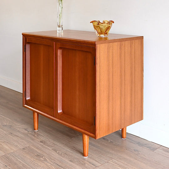 Mid Century Teak Sideboard LP Record Cabinet by Chiswell