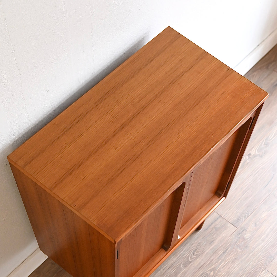 Mid Century Teak Sideboard LP Record Cabinet by Chiswell