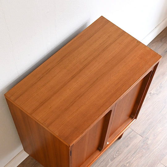 Mid Century Teak Sideboard LP Record Cabinet by Chiswell