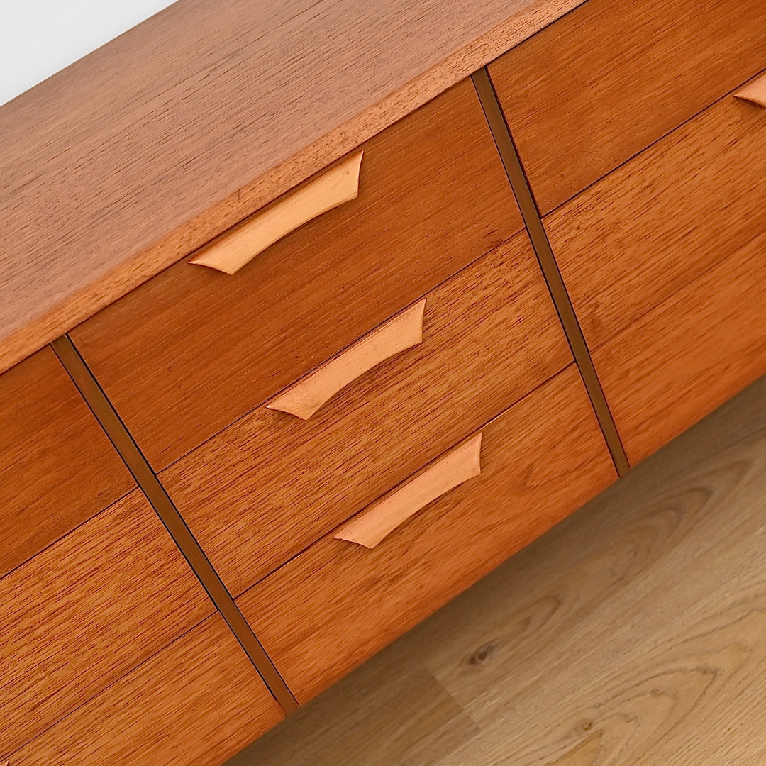 Mid Century Teak Dresser Drawers by Reliance Furniture - Refinished