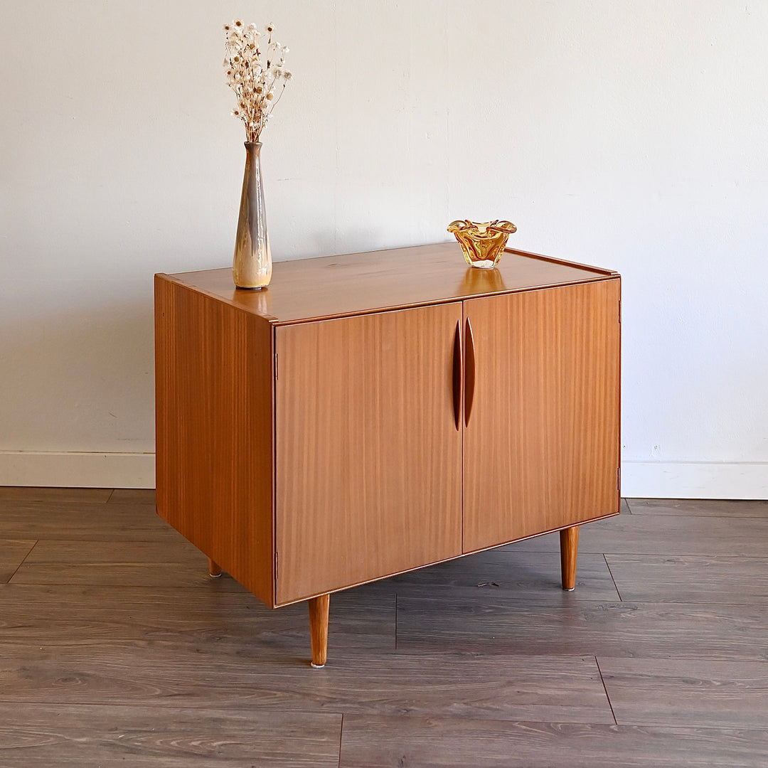 Mid Century Teak Sideboard LP Record Cabinet by Cressy