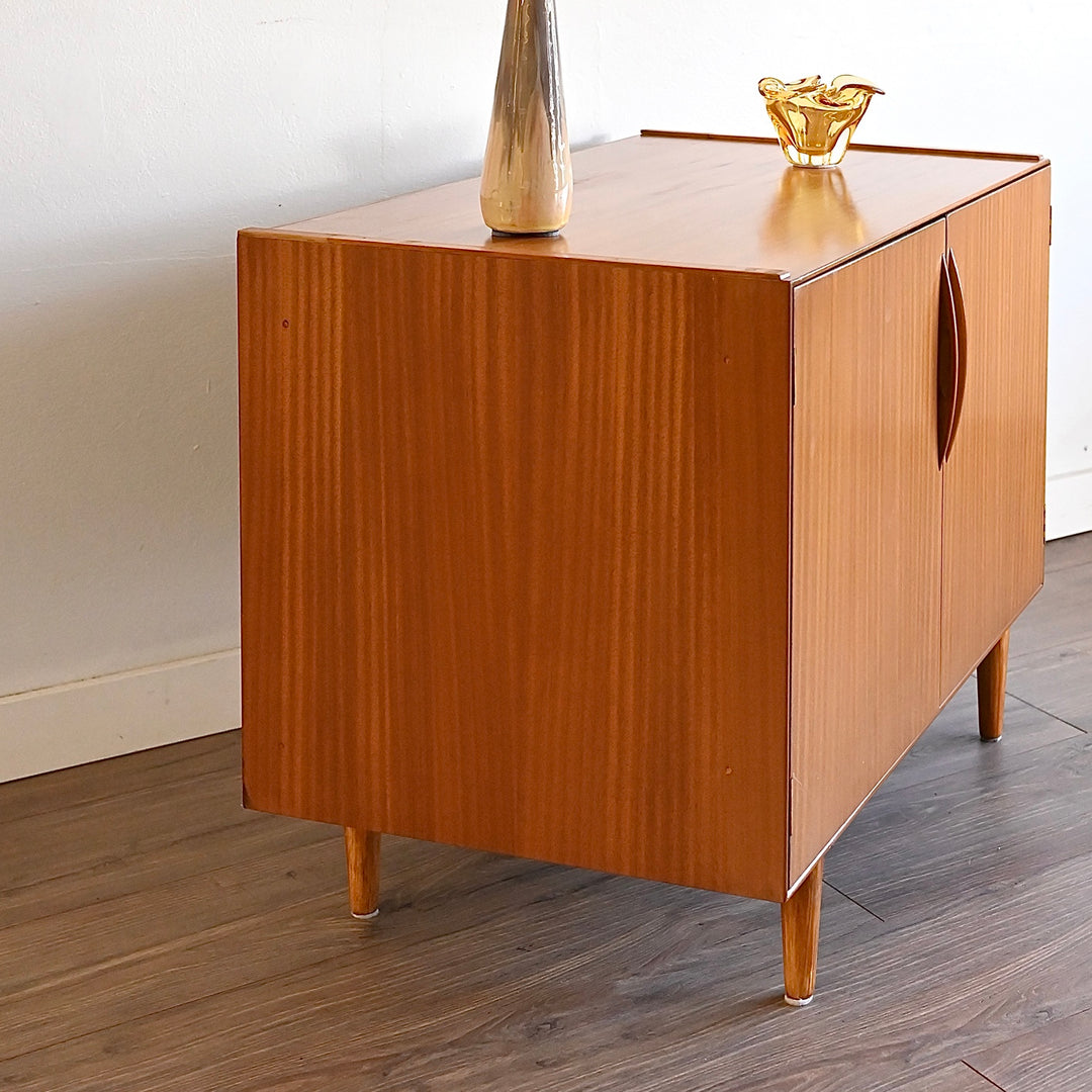 Mid Century Teak Sideboard LP Record Cabinet by Cressy