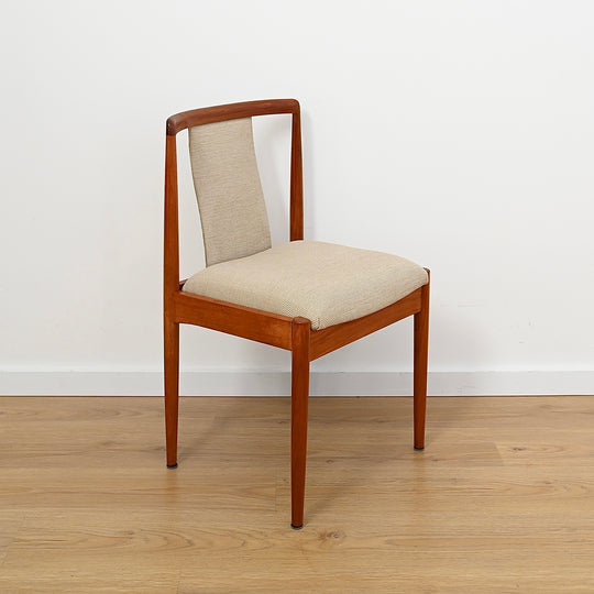 6x Parker Teak Mid Century Dining Chairs