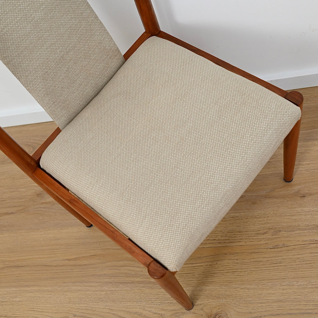 6x Parker Teak Mid Century Dining Chairs