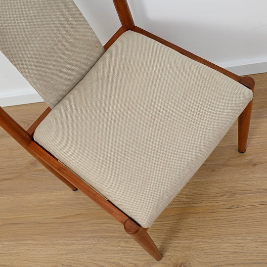 6x Parker Teak Mid Century Dining Chairs