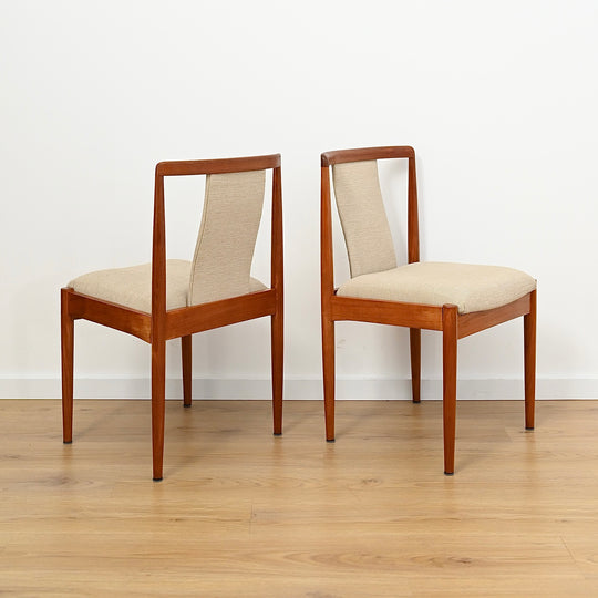 6x Parker Teak Mid Century Dining Chairs