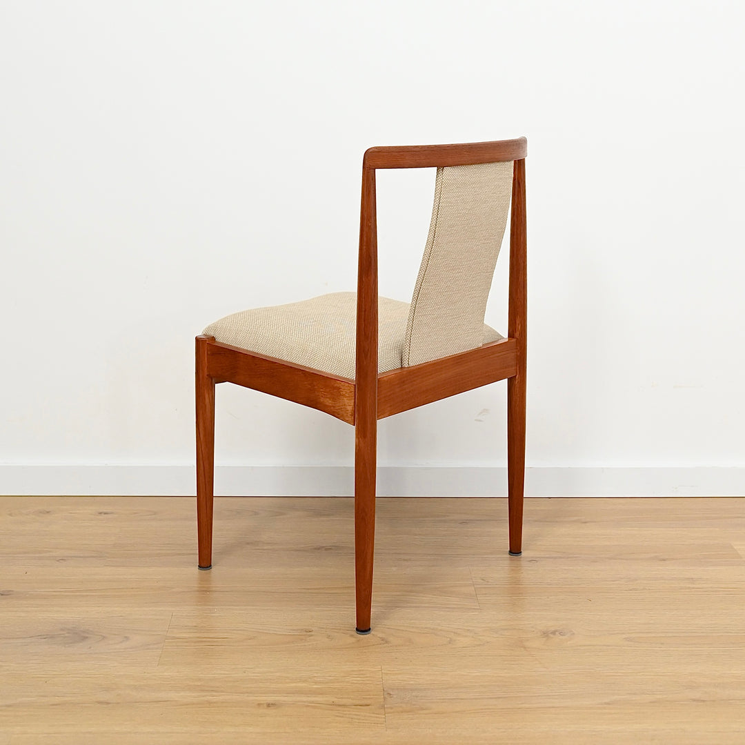 6x Parker Teak Mid Century Dining Chairs