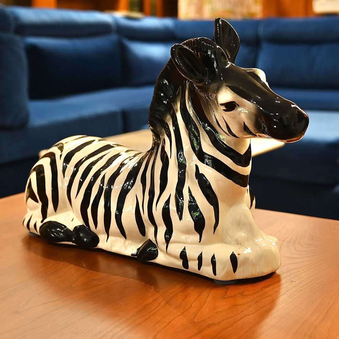 Mid century retro ceramic zebra 