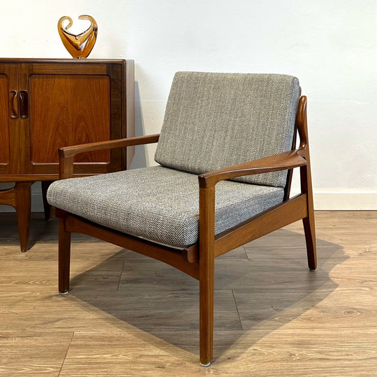 Mid Century Occasional high back Armchair by Fler - Chose your own upholstery