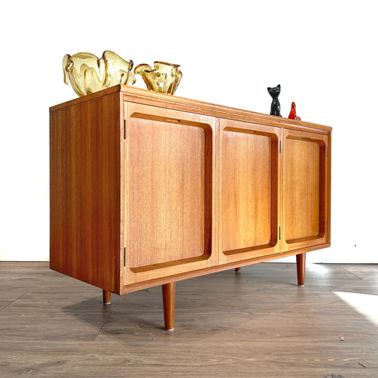 Mid Century Teak Sideboard LP Cabinet by Chiswell