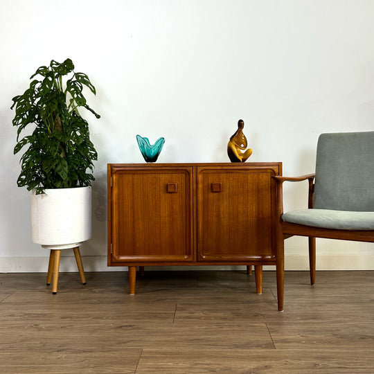 Mid Century Teak Parker Record Cabinet Sideboard